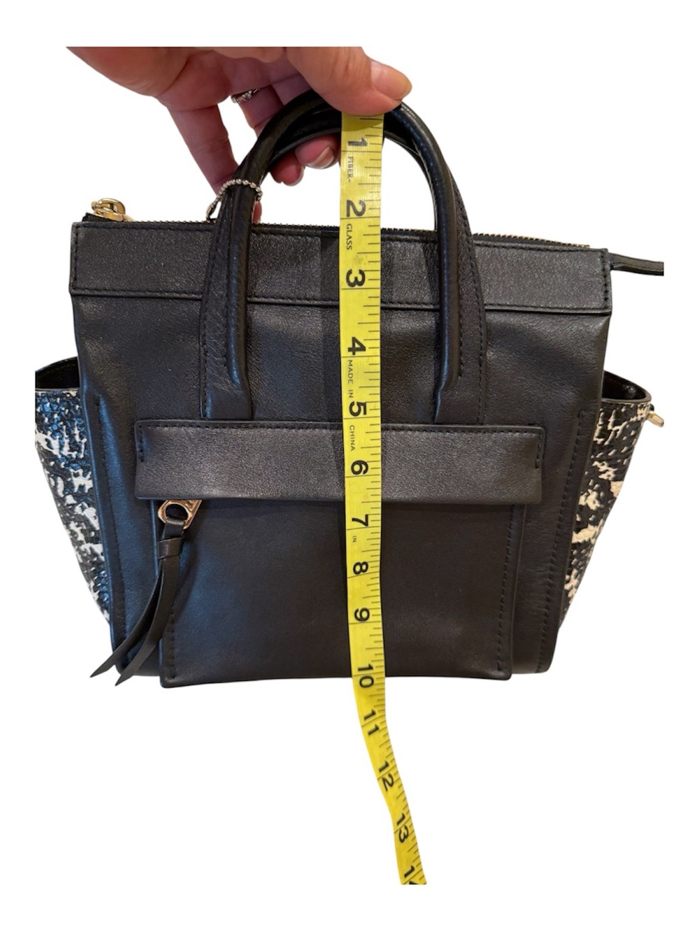 Coach Bleeker mini Riley satchel python embossed sides - Picture 10 of 15